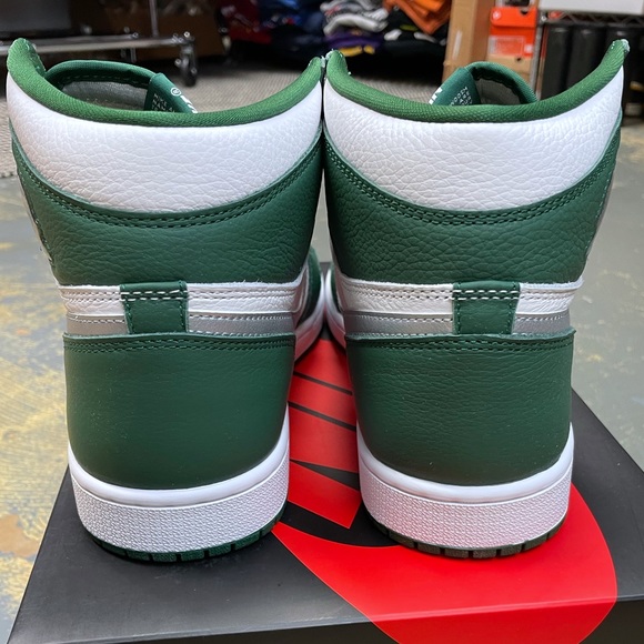 Nike Air Jordan 1 Hi Retro Gorge Green DZ5485-303 1985 Pine Toe - Picture 10 of 11